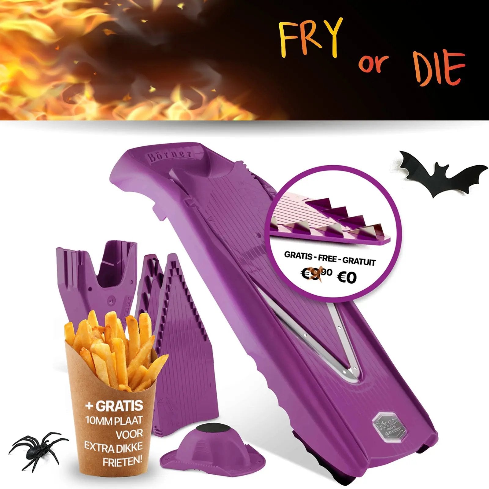 Halloween  - Fry or Die - Belgian Fries Promo Börner Kitchentools